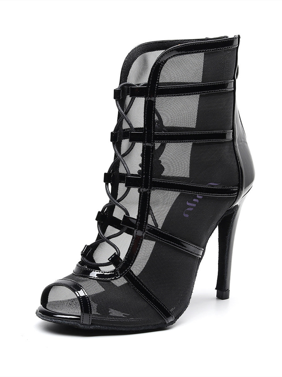 Schwarze Latin Dance High Heels