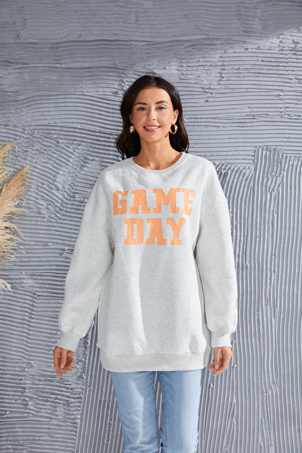 GAME DAY Langarm-Sweatshirt mit Rundhalsausschnitt