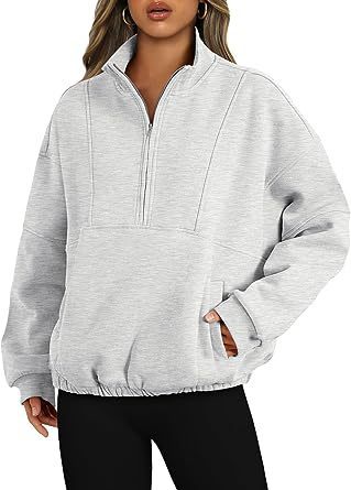 Mode Polyester Pullover Sport Casual Damen Reißverschluss Tasche