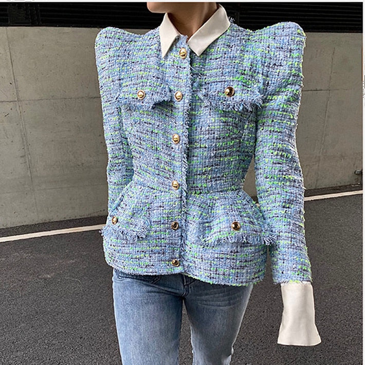 Women's tweed short coat