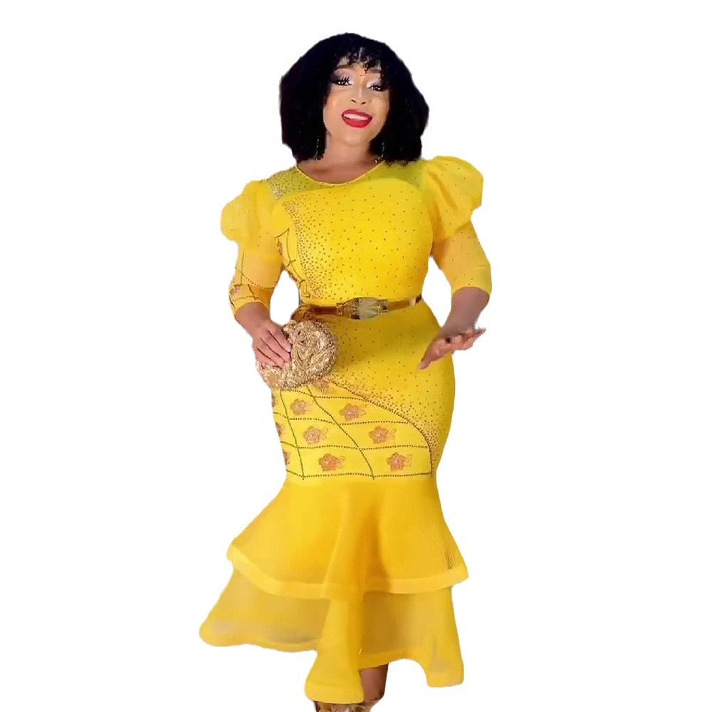 Afrikanisches Damenkleid Mesh