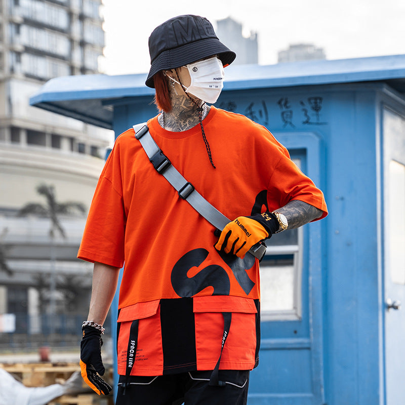 Hip-Hop-T-Shirt im Harajuku-Stil