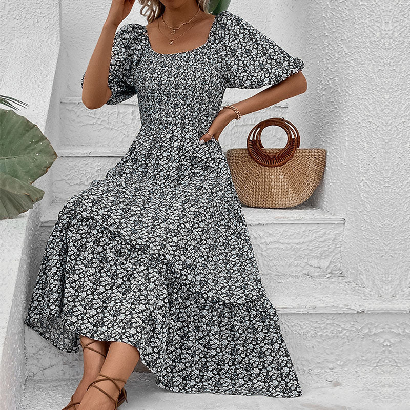 Sommer neues elegantes Retro-Kleid