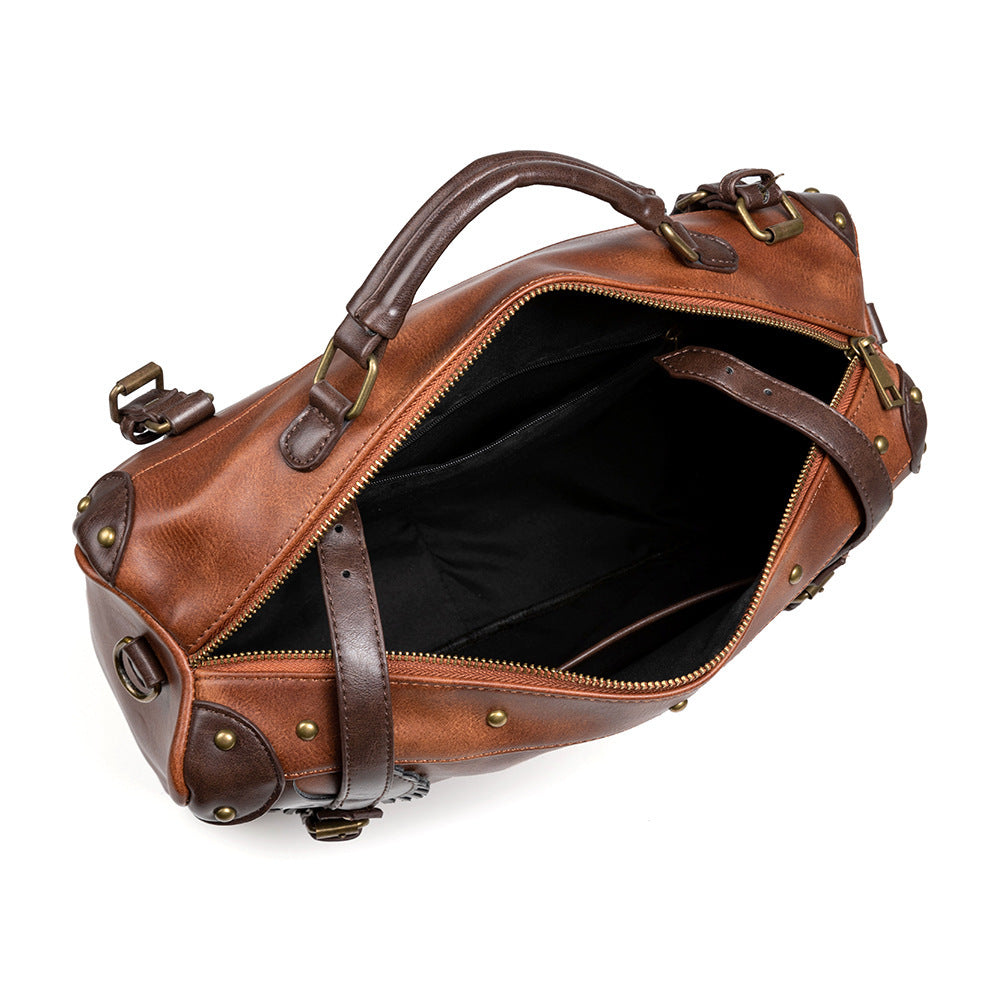 Mode Kreativität Damen Retro Braun Outdoor Steampunk Rucksack