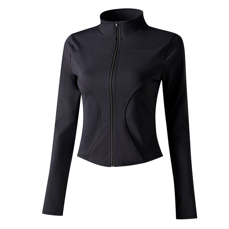 Fitness Long Sleeve Cuff  Hole Yoga Suit