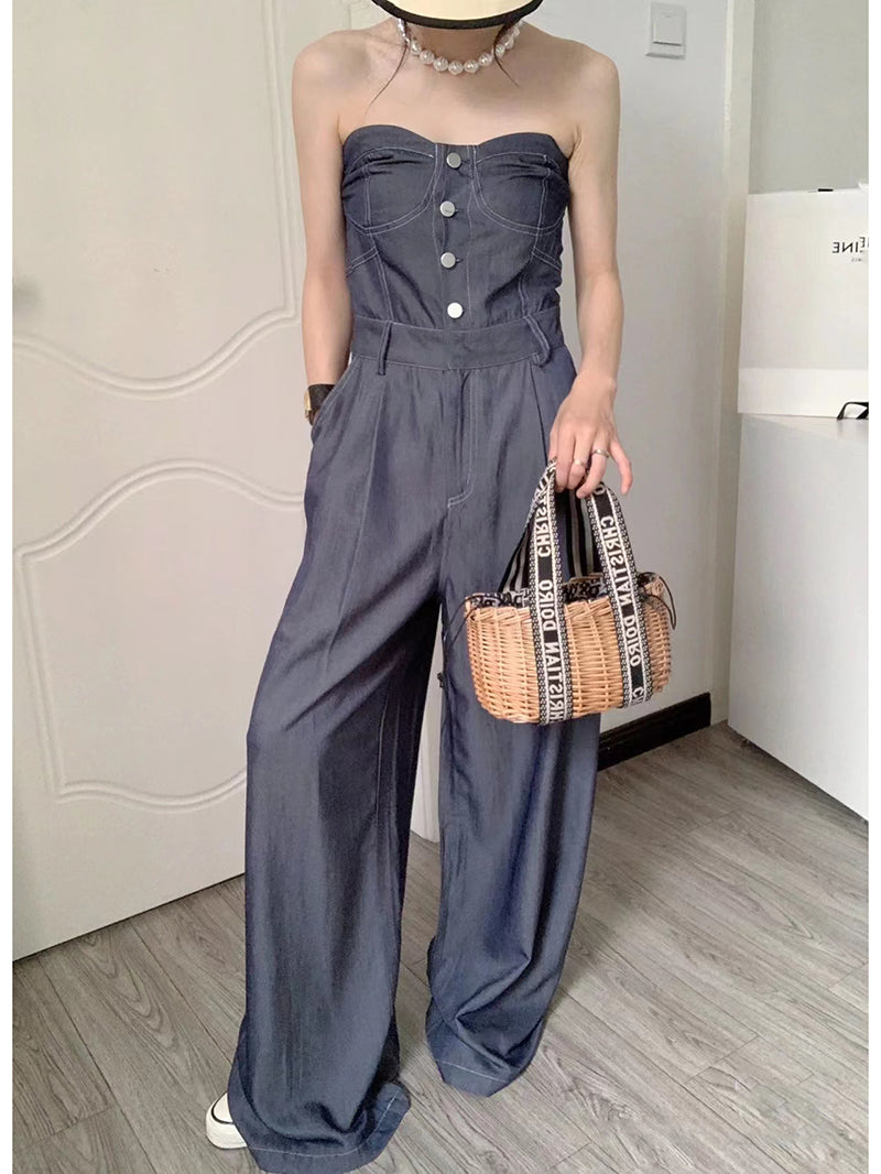 Women's Light Luxury Small Crowd Bra Jumpsuit