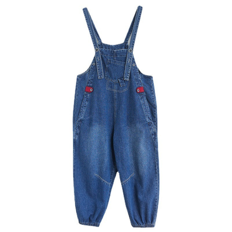 Denim-Overalls für Damen in Übergröße für den Herbst