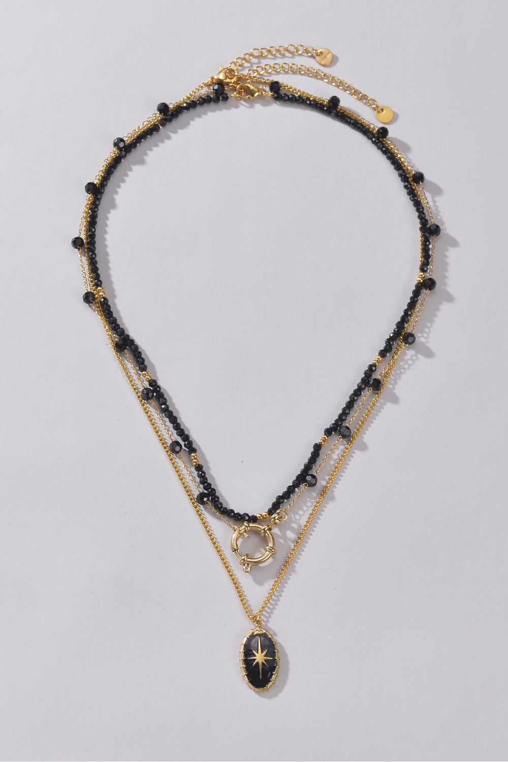 Dreiteiliges Halsketten-Set aus Edelstahl