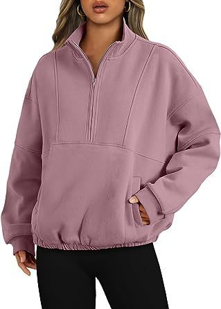 Mode Polyester Pullover Sport Casual Damen Reißverschluss Tasche