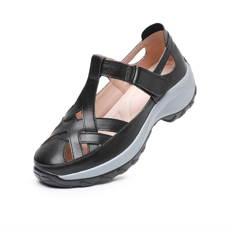 First Layer Cowhide Casual Retro Women's Sandals