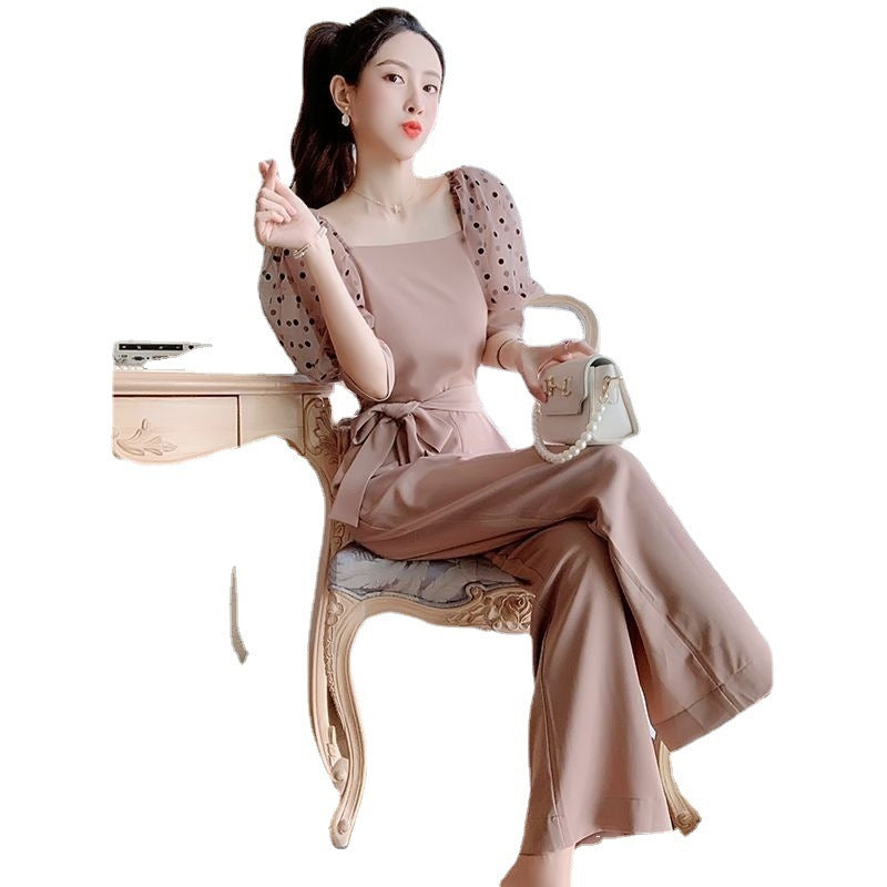 Women's Light Luxury High End Long Jumpsuit