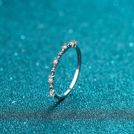 Moissanit-Ring aus 925er Sterlingsilber