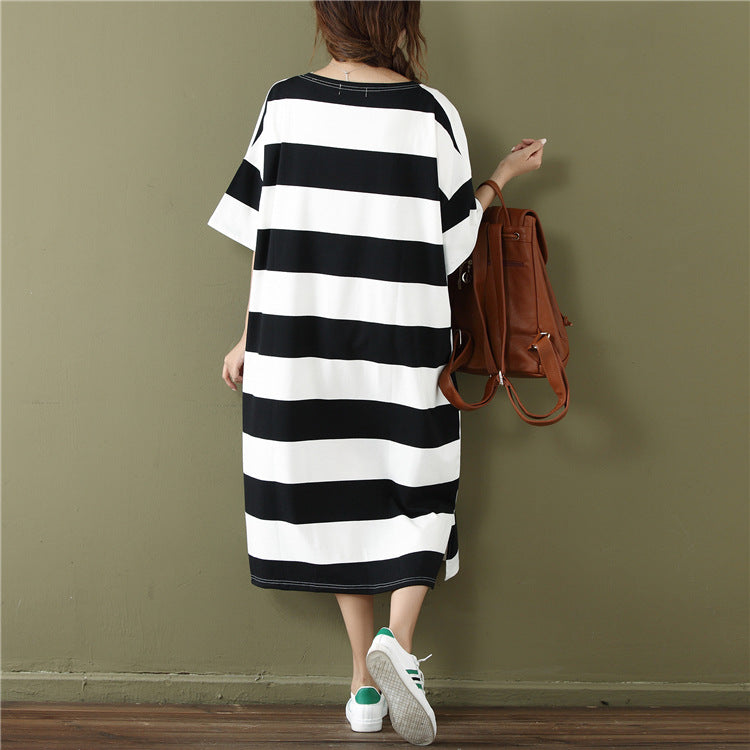 Striped fat mm dress