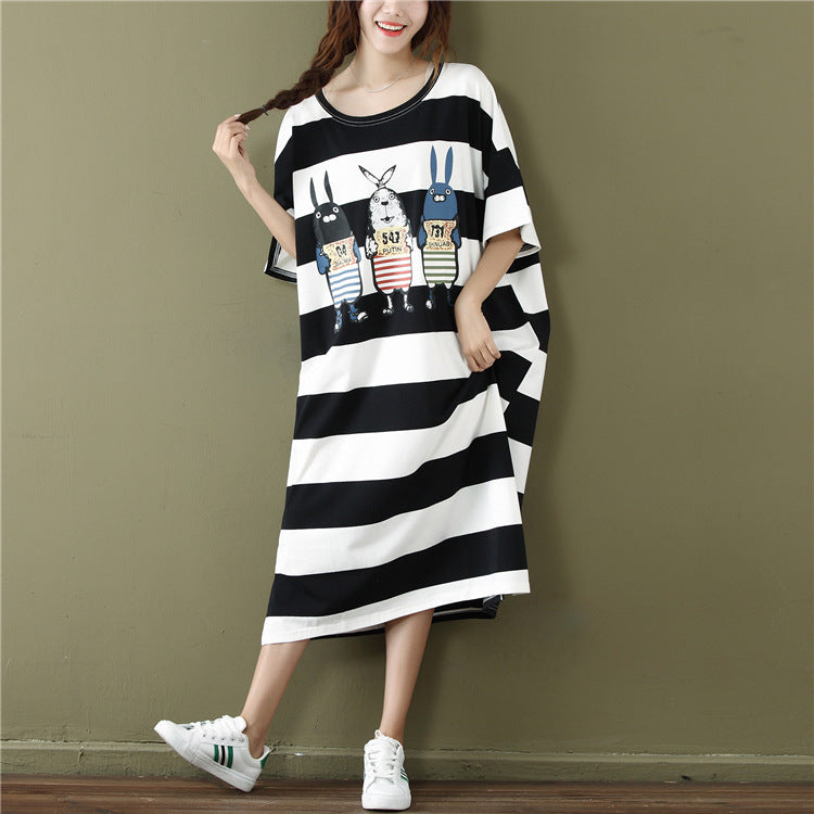 Striped fat mm dress