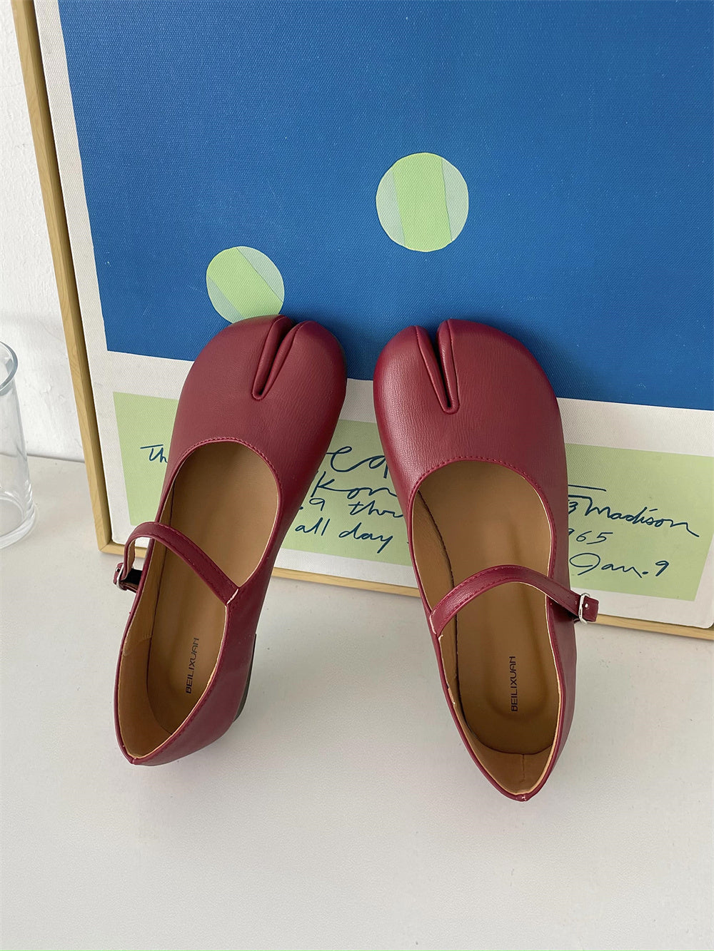 Spring And Autumn Thumb Trotter Apricot Pumps