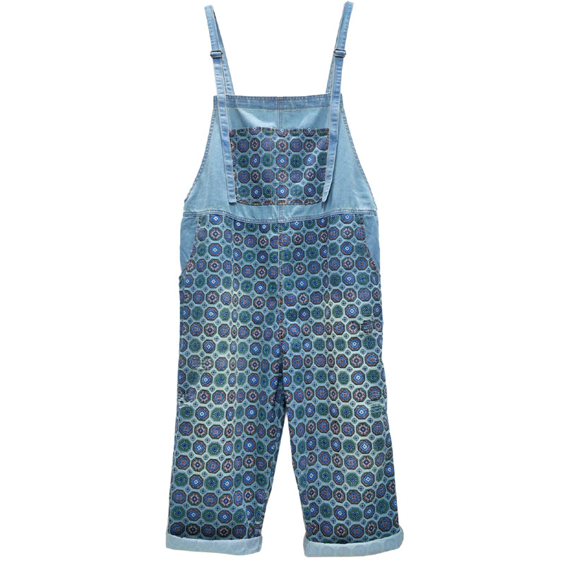 Denim-Overalls, lockerer Schlankheits-Neun-Punkte-Overall für Damen