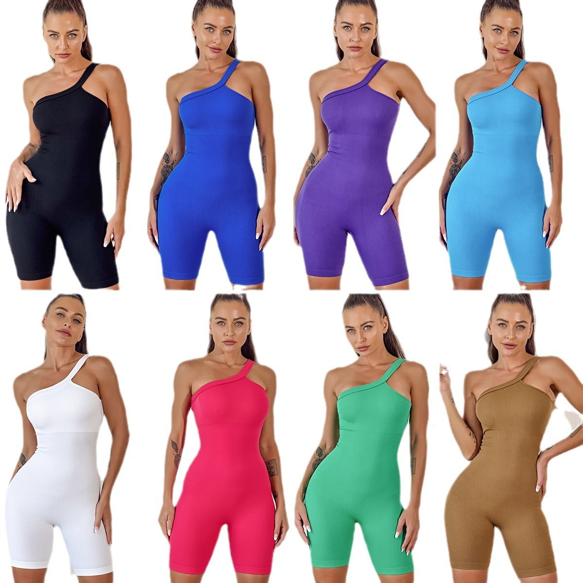 Yoga Wear Pilates Suit Chest Pad Quick-drying Sling One-piece Tights