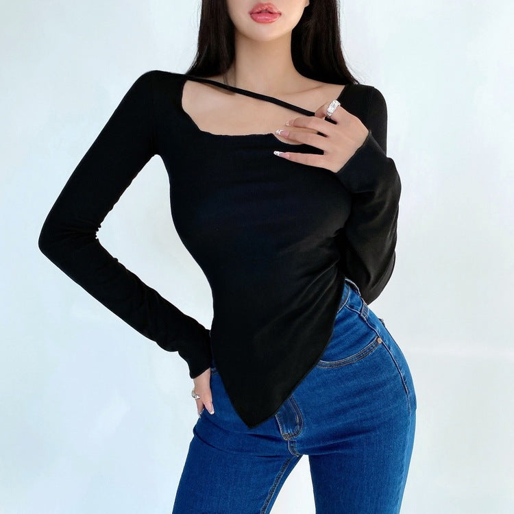 Small Slim Irregular Thin Blouse T-shirt