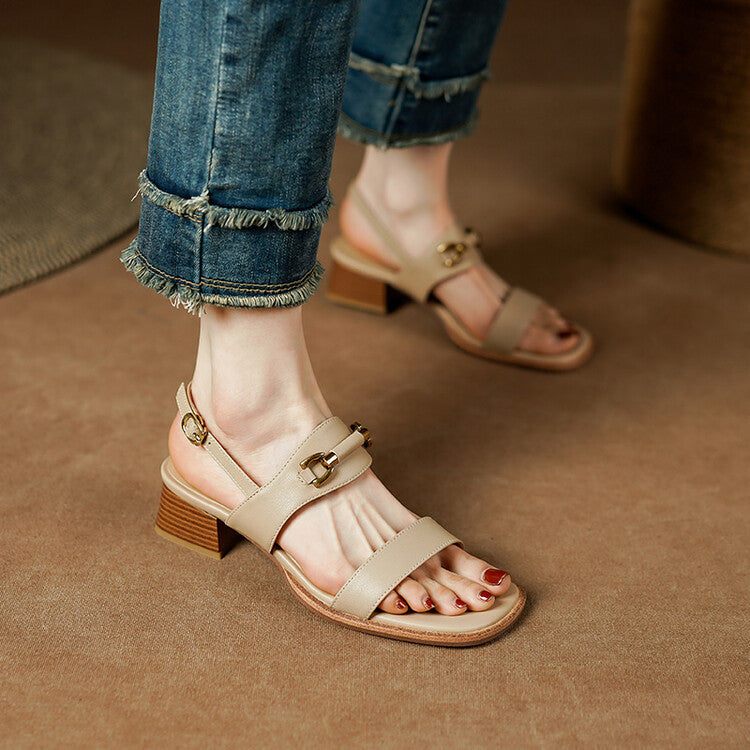 Casual Ankle-strap Open Toe Sandals For Women