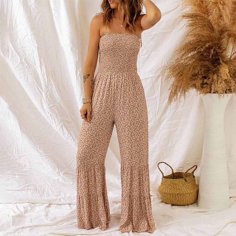 Spaghettiträger-Jumpsuit mit hoher Taille für Damen