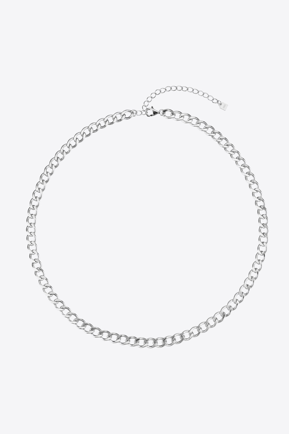 Collar de cadena de plata de ley 925