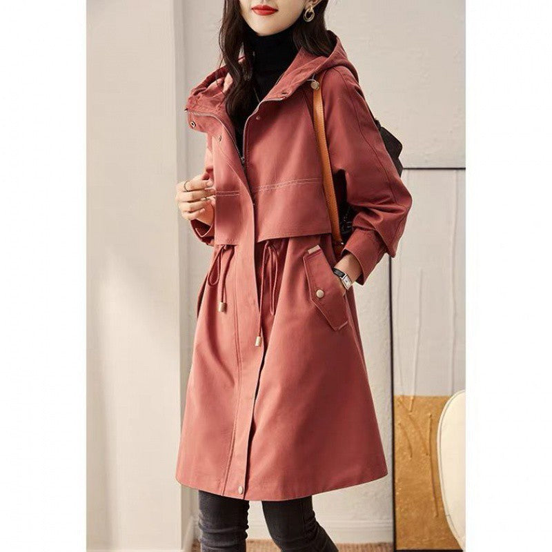 Abrigo cortavientos de moda coreana para mujer, primavera y otoño