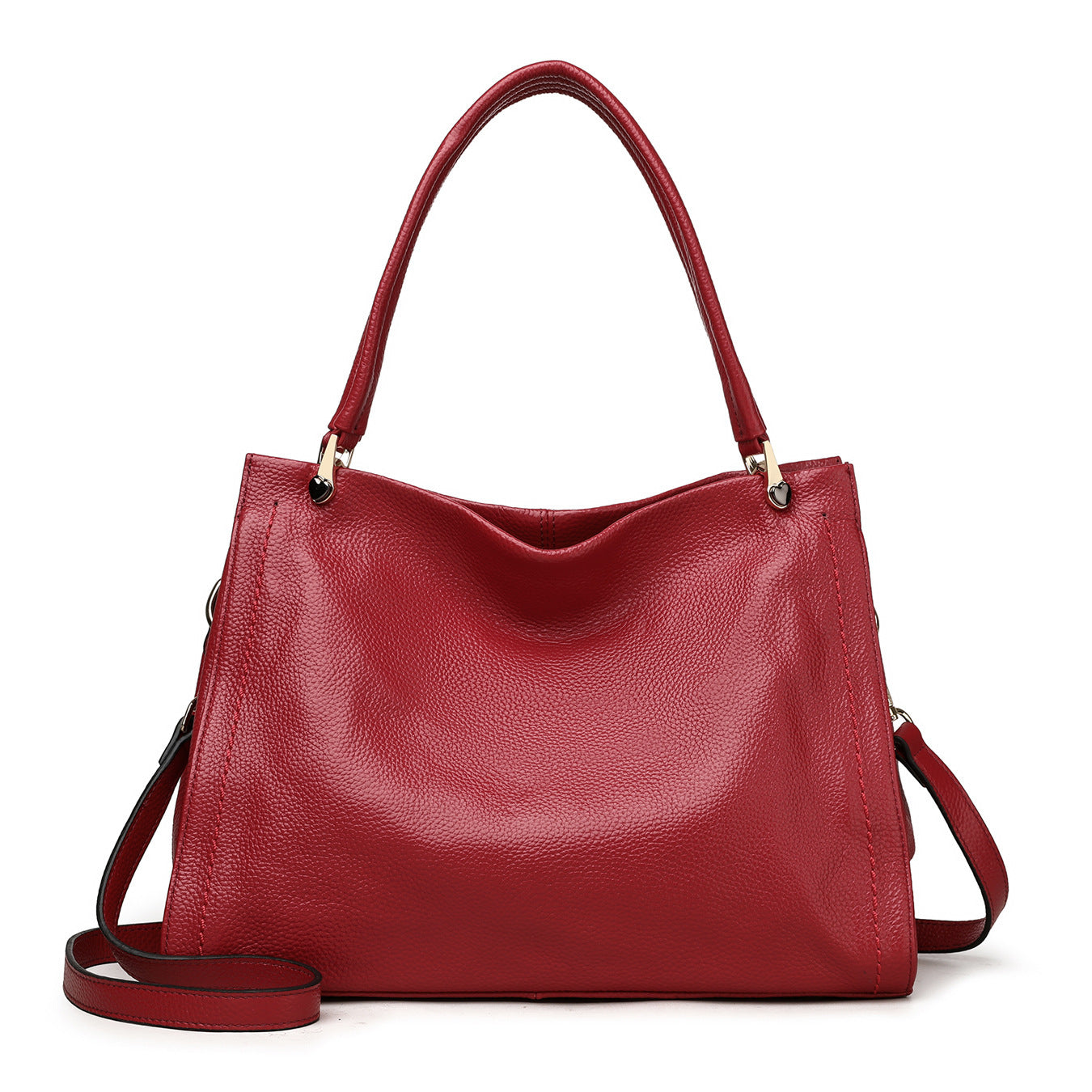 Women's Simple Cowhide Leather Single-shoulder Bag