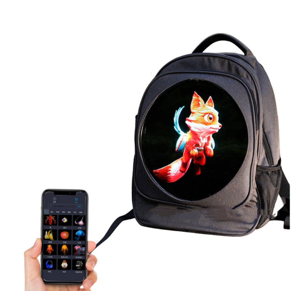 Mobiler 3D-Hologramm-Fan-Rucksack