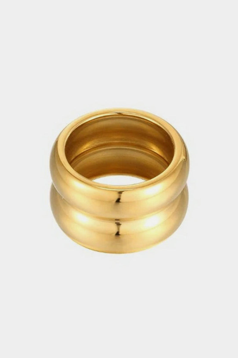 Anillo Doble Cresta Oro 