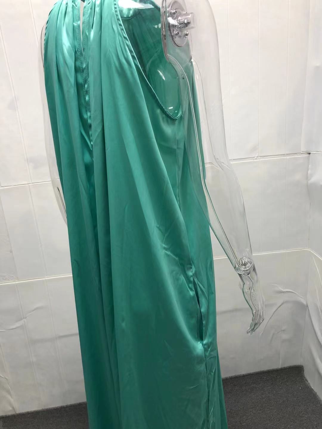 Sommer europäische und amerikanische Mode einteilige Hose Satin