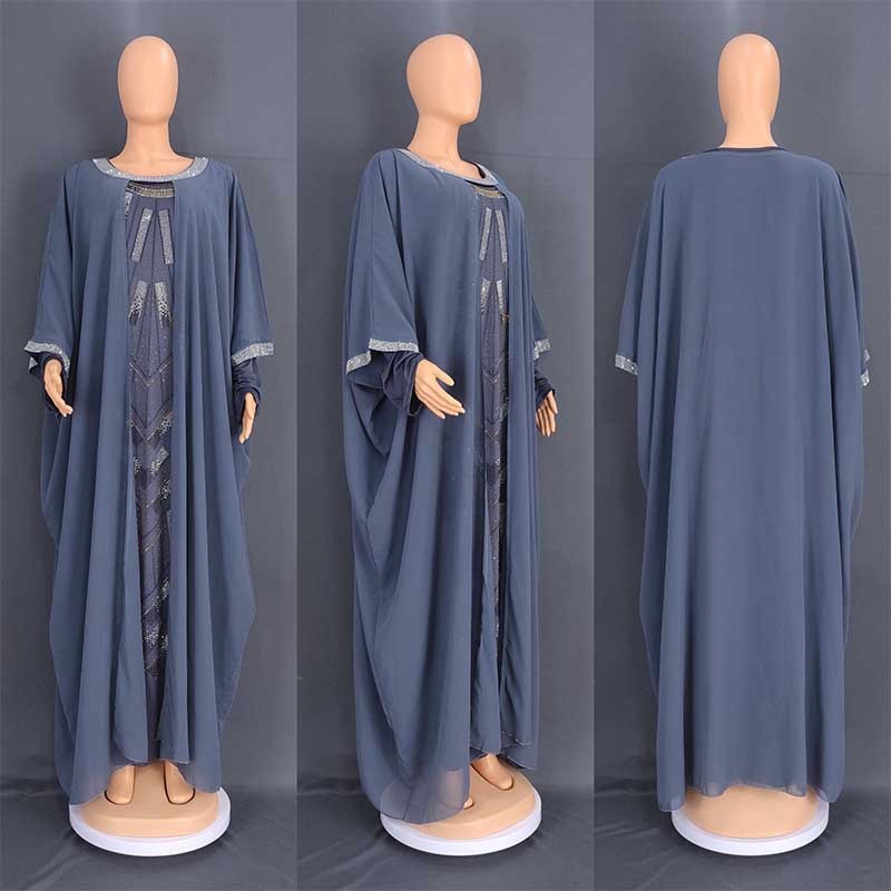 Chiffon Suit Women's Fashion Robe Dress