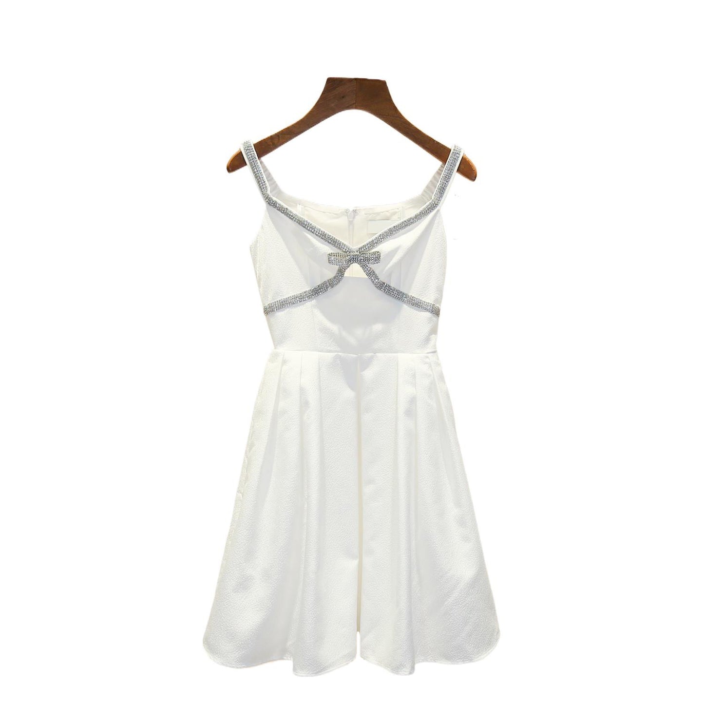 Fashion Suspenders Hollow Dress Women