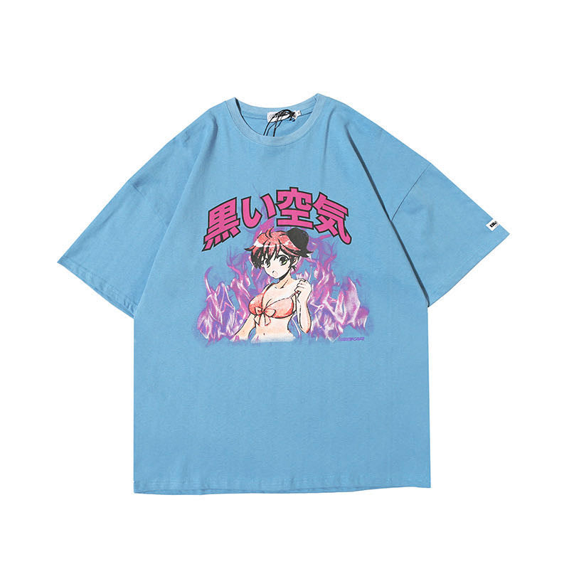 Flame print T-shirt