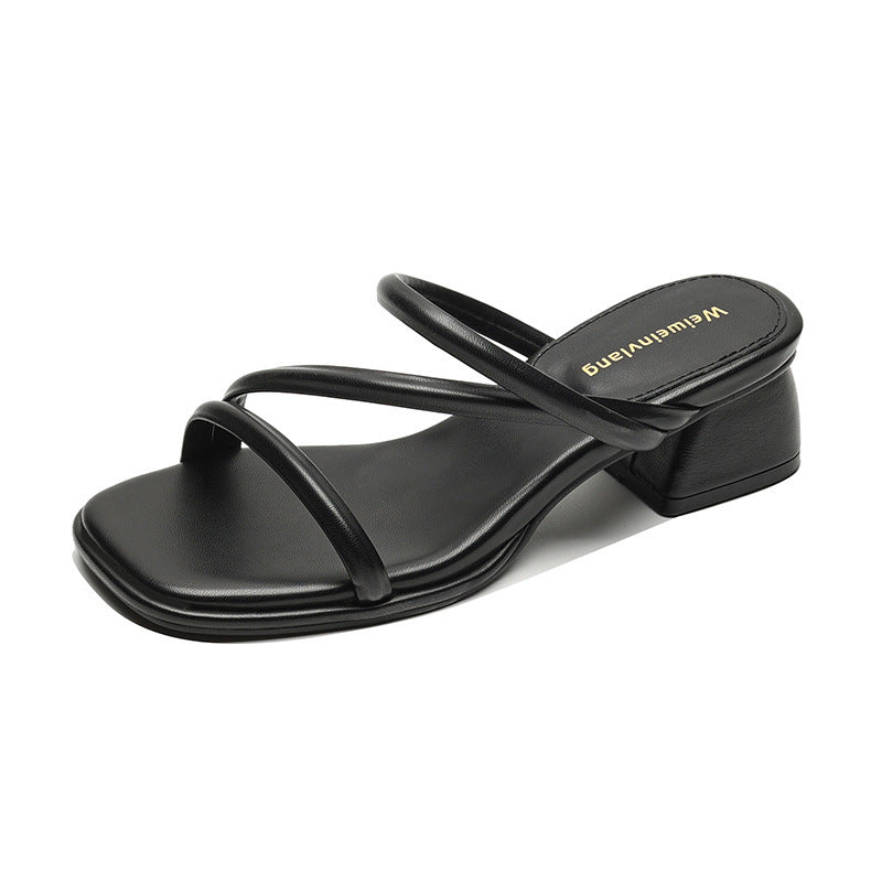 Einfache Sandalen für Damen mit modischem Temperament