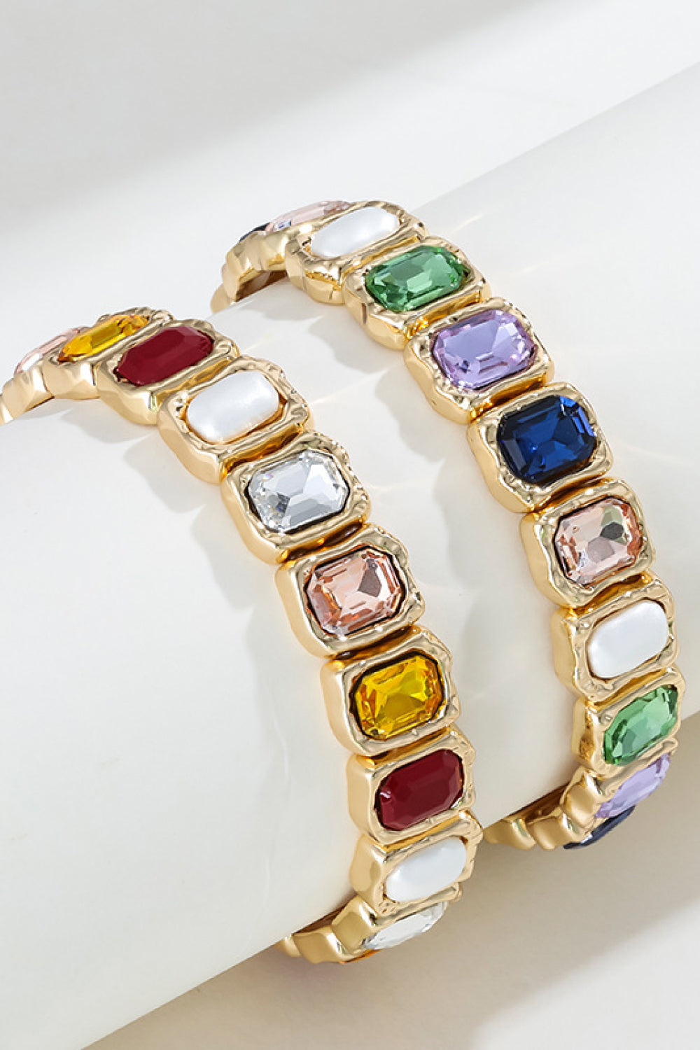 Glass Stone Alloy Bracelet