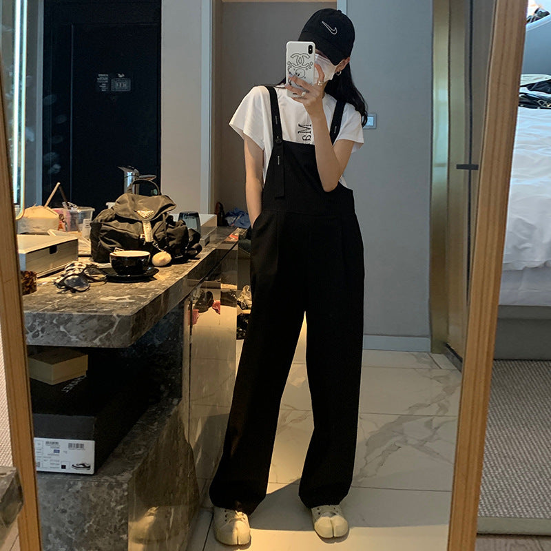 Women's Casual Wide Leg Adjustable Suit Overalls