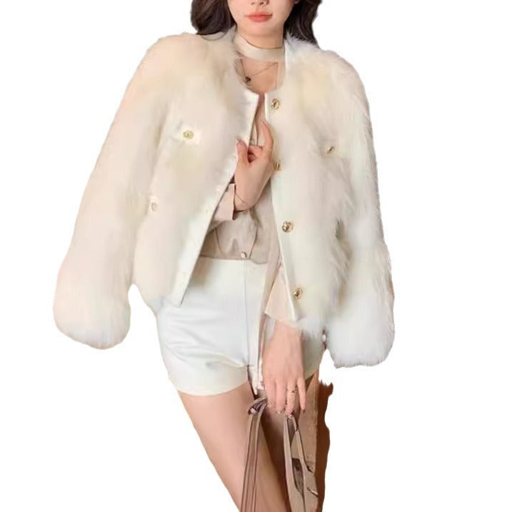 Women's Cotton And Thickening Plush Coat