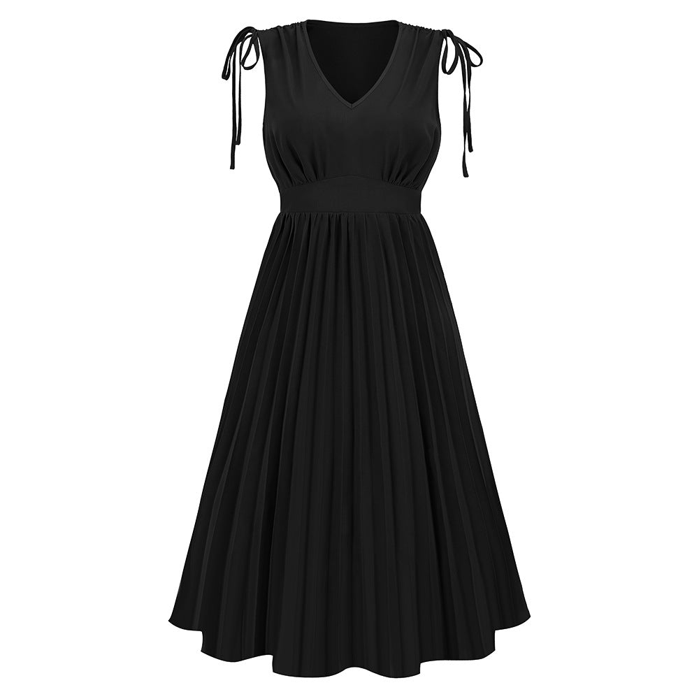 Women's Fashion Slim-fit Pleated Dress