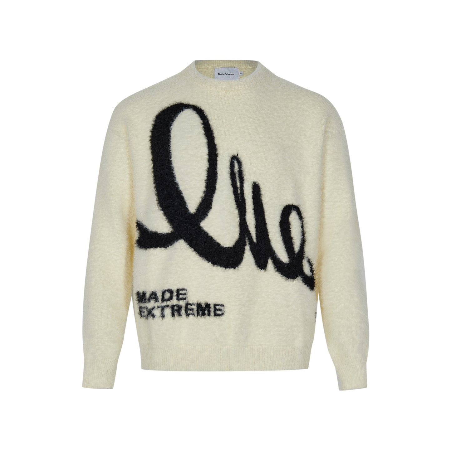 Jacquard-Pullover aus Mohair mit amerikanischem Retro-Alphabet