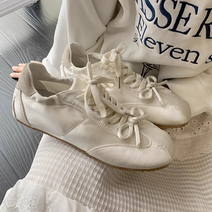 Soft Soled Flats White Shoes