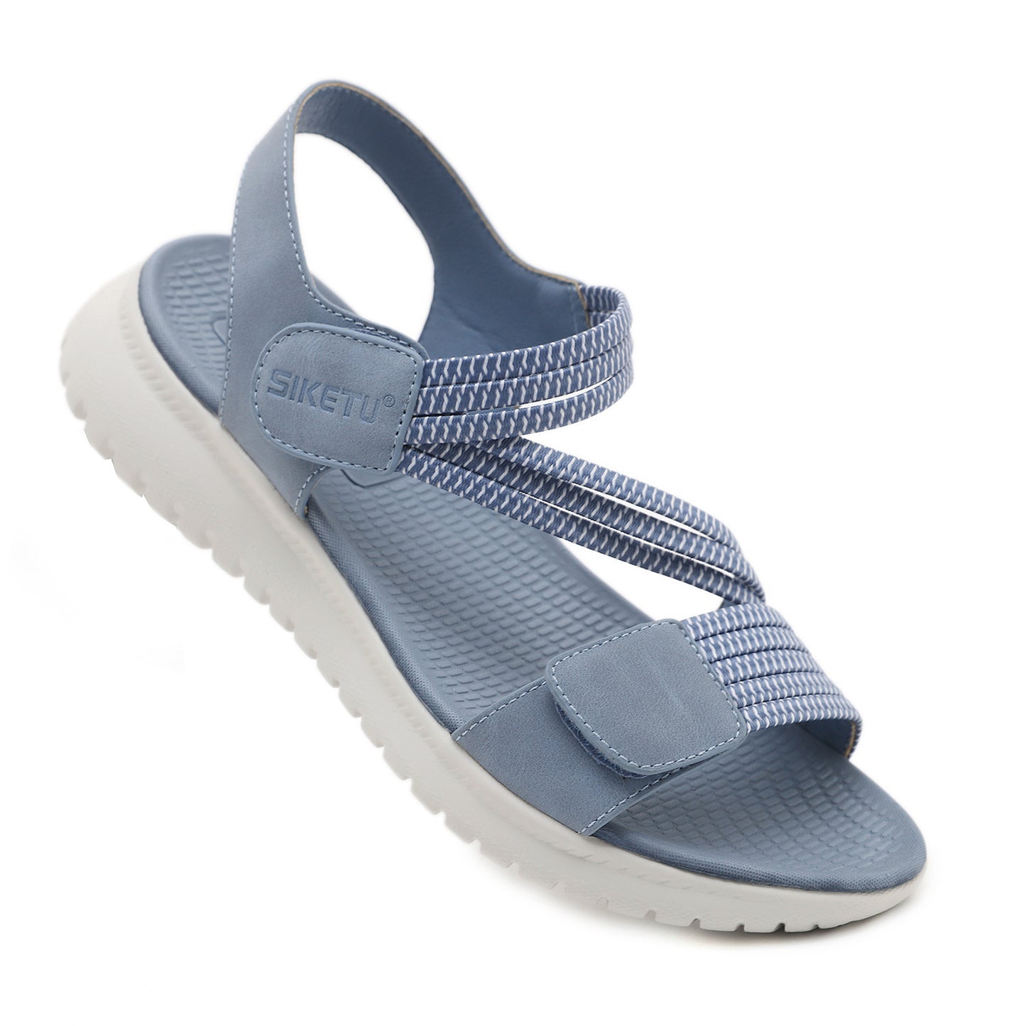 Bequeme, elastische Sandalen im Sportstil für Damen in Übergröße