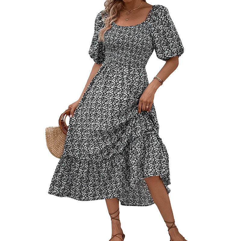 Sommer neues elegantes Retro-Kleid