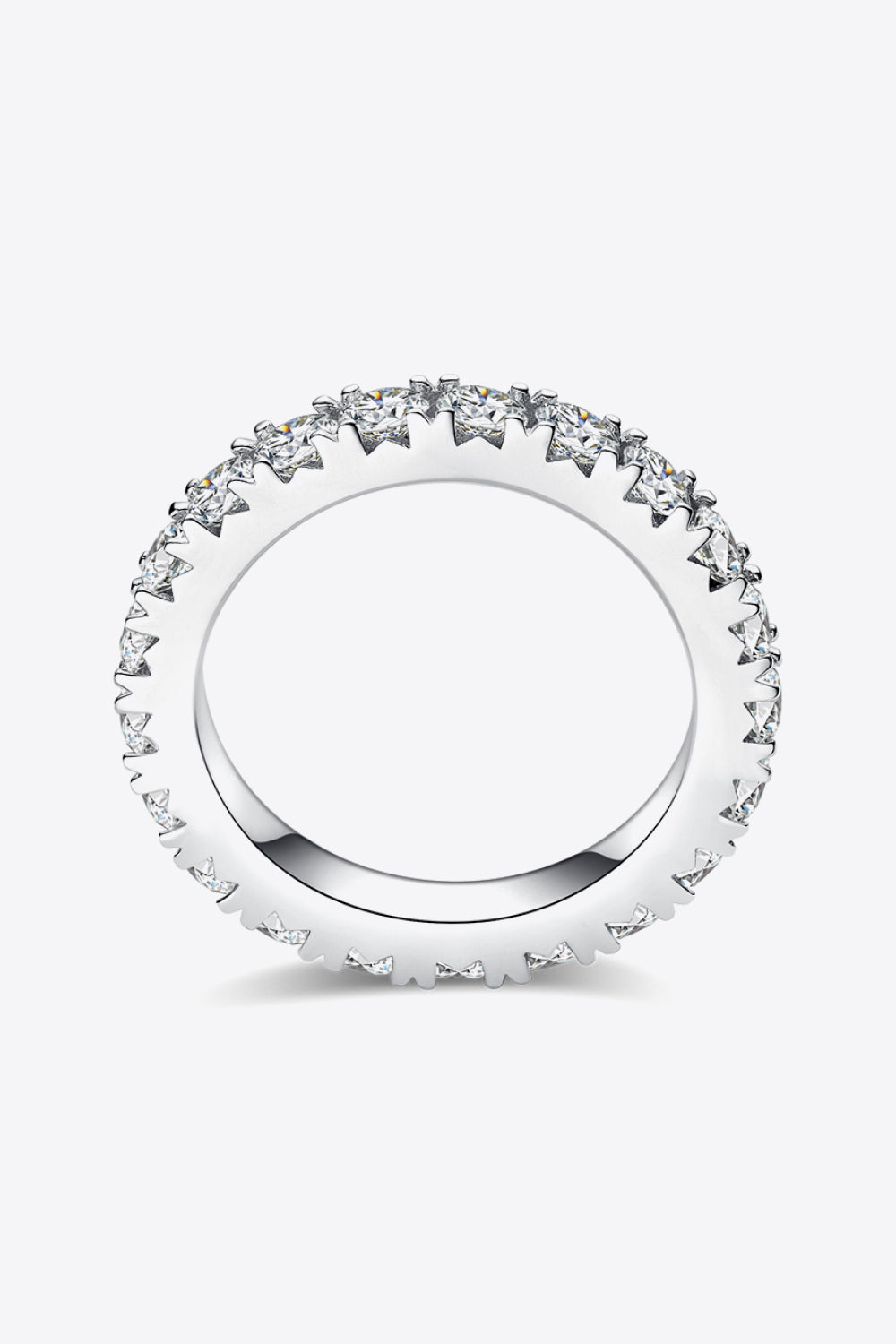 Bezaubernder Eternity-Ring aus 925er-Sterlingsilber mit 2,3 Karat Moissanit