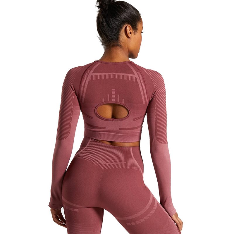 Seamless movement leak tight belly shirt long sleeve