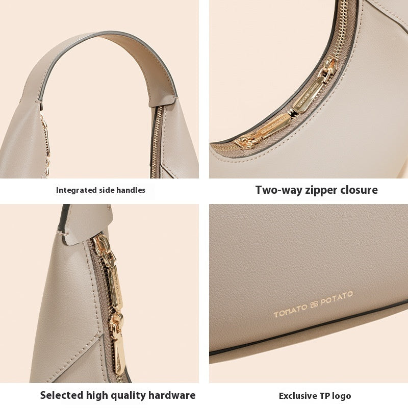 Women's Versatile Special-interest Design Shoulder Bag Genuine Leather High-grade