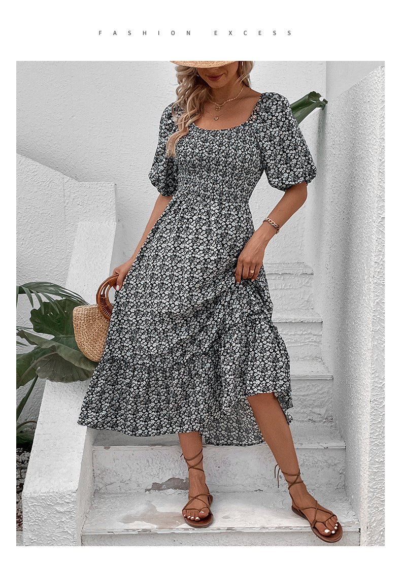 Sommer neues elegantes Retro-Kleid