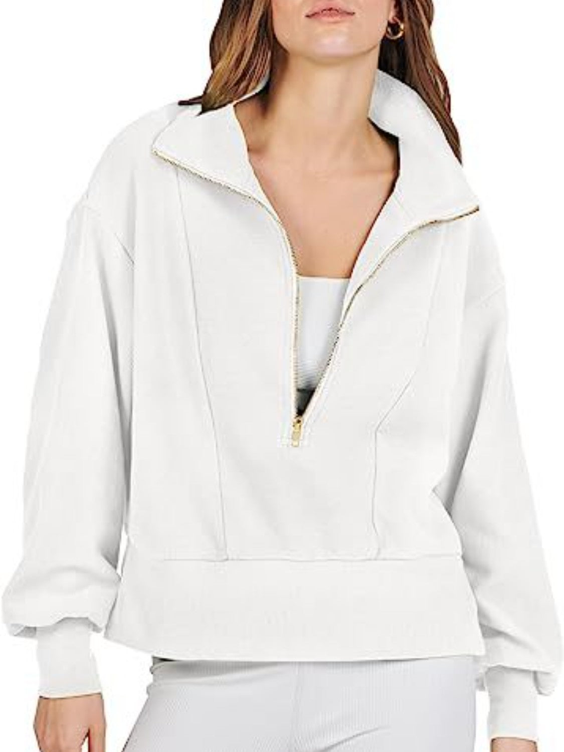 Sudaderas con cuello y media cremallera