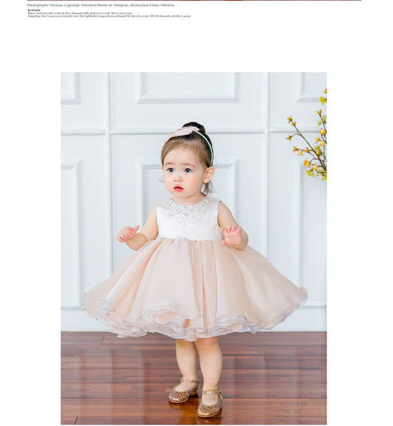 Vestido de princesa para bebé niña año completo