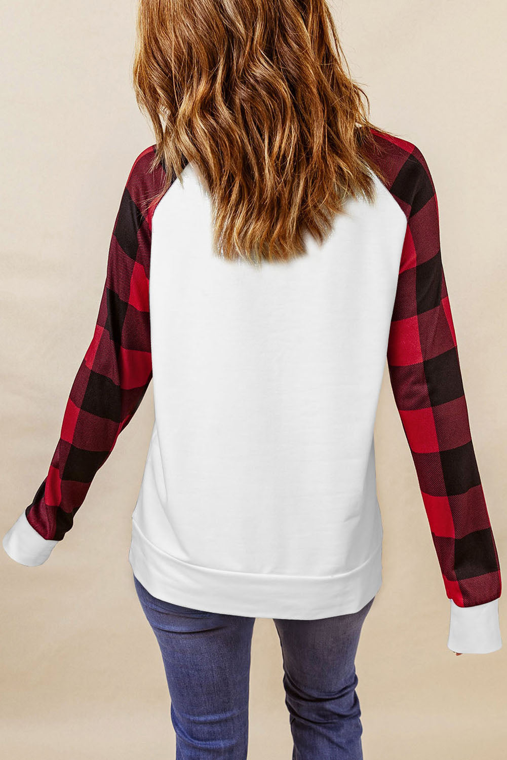 Christmas Buffalo Plaid Long Sleeve Sweatshirt