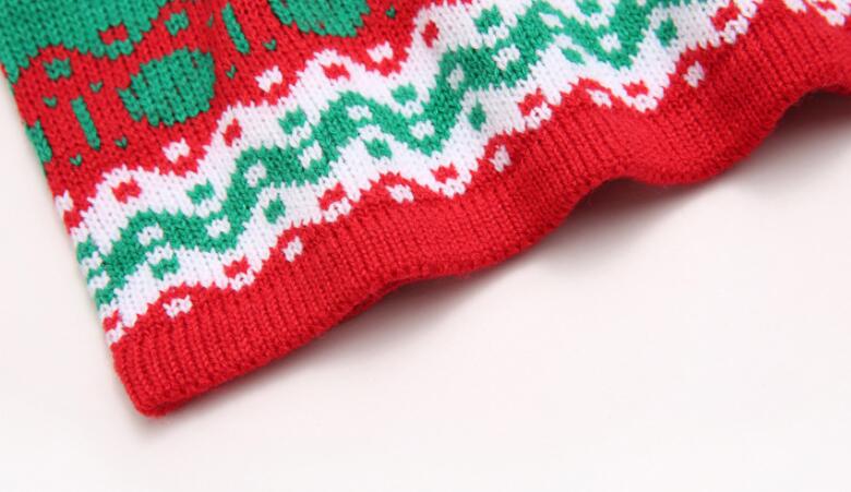 Lockerer Weihnachts-Schneeflocken-Strickoverall für Damen